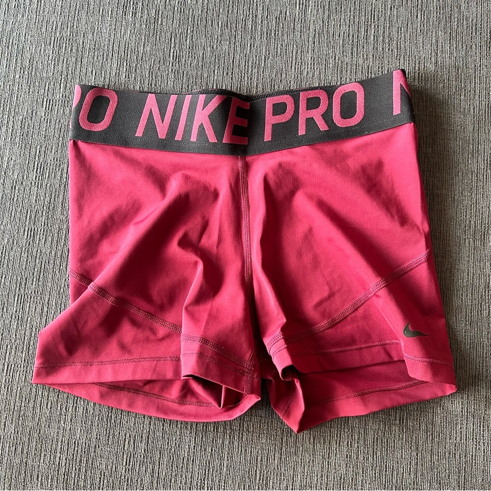 Nike Women's Red Pro Shorts
